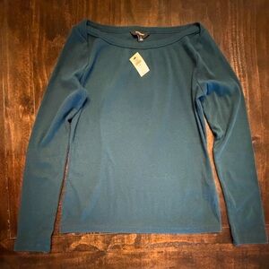 Banana Republic Women's Teal Long Sleeve Top